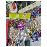 Party Supplies Lot Decorations Bows Picks Gift Wrap Craft Mixed Bundle