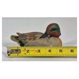 Green Winged Teal Duck Decoy George Kruth Danbury Mint North American Ducks