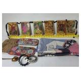 Mixed Lot Tarot Cards Scarves Journals Accessories Colorful Assorted Items