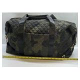 Sonoma Goods For Life Camo Quilted Duffel Bag Green Black Weekender Shoulder Strap