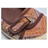 Skechers Mary Jane Flats Paisley Print Comfort Shoes Womens Size 8.5