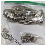 Mixed Costume Jewelry Lot Necklaces Bracelets Earrings Rings Charms Assorted