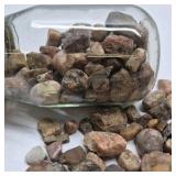 Mixed Natural Stone Rock Collection Jar Polished Rough Specimens Assorted