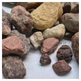 Mixed Natural Stone Rock Collection Assorted Rough River Rocks Display Craft Lot