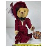 Boyds Bears Gabrielle Brass Button Bear Plush Victorian Dress