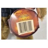 Boyds Bears Baxter Brass Button Bear Plush Pinstripe Suit 1900s Tag Glasses