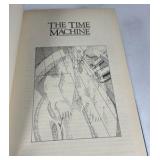 H.G. Wells Classic Science Fiction Collection Time Machine War of the Worlds Leatherbound Hardcover