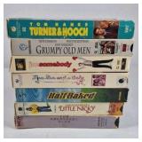 VHS Movie Lot Turner and Hooch Grumpy Old Men Breakfast Club Little Nicky Comedy Films