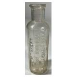 Antique Glass Bottles Insulator Lot Embossed Apothecary Utility Vintage