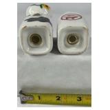 Ceramic Cow Creamer and Milk Bottle Salt Pepper Shakers Farm Kitchen Set