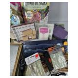 Craft Supplies Lot Hot Glue Gun Sticks Stamps Paper Pads Coloring Books Mixed