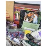 Mixed Craft Supplies Lot Sketch Book Stamps Ink Pads Feathers Decor DIY