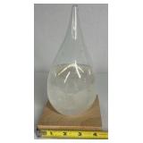 Storm Glass Weather Predictor Teardrop Glass Barometer Crystal Desk Decor