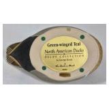 Green Winged Teal Duck Decoy George Kruth Danbury Mint North American Ducks