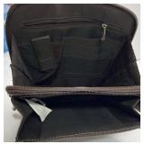 Brown Crossbody Bag Buckle Front Pocket Shoulder Purse Multi Compartment