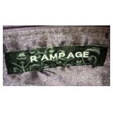 Rampage Red Satchel Handbag Gold Hardware Shoulder Purse Multi Zip