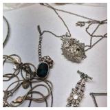 Mixed Costume Jewelry Lot Necklaces Bracelets Earrings Rings Charms Assorted