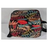 Fit & Fresh Insulated Lunch Bag Floral Pattern Shoulder Strap Cooler