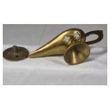 Vintage Brass Aladdin Style Oil Lamp Genie Lamp Incense Burner Decor