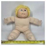 Cabbage Patch Kids Doll Blonde Yarn Hair Blue Eyes Soft Body Vintage Style