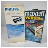 Lot of VHS Movies & VCR Head Cleaner Tapes Mixed Titles