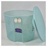 Tupperware Servalier Bowls Set with Lids Harvest Gold and Large Storage Container