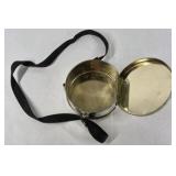 Harley Davidson Metal Lunch Box Style Container with Shoulder Strap Vintage Motorcycle Logo