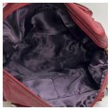 Rampage Red Satchel Handbag Gold Hardware Shoulder Purse Multi Zip