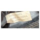 Black Shoulder Bag Faux Leather Tote Purse Double Strap Large