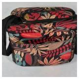 Fit & Fresh Insulated Lunch Bag Floral Pattern Shoulder Strap Cooler