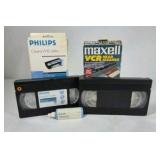 Lot of VHS Movies & VCR Head Cleaner Tapes Mixed Titles