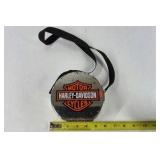 Harley Davidson Metal Lunch Box Style Container with Shoulder Strap Vintage Motorcycle Logo