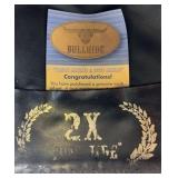 Bullhide Western Cowboy Hat Wool Felt Brown Size 7 3/8 Wide Brim