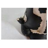 Lot of 2 Black Cat Figurines Mid Century Style Ceramic Cat Pair