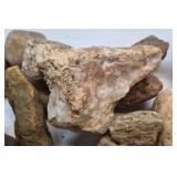 Mixed Natural Stone Rock Collection Assorted Rough River Rocks Display Craft Lot