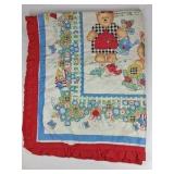 Country Floral Teddy Bear Valance Curtain Ruffle Trim Cottage Kitchen Decor