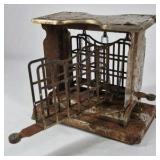Vintage Electric Toaster Metal Wire Cage Bread Toaster