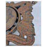 Vintage Electric Cast Iron Burner Hot Plate Ornate Leaf Design Single Burner