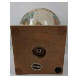 Replogle World Classic Globe Barometer Desk Clock Wood Base Vintage Style