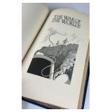 H.G. Wells Classic Science Fiction Collection Time Machine War of the Worlds Leatherbound Hardcover
