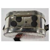 Harley Davidson Metal Lunch Box Style Container with Shoulder Strap Vintage Motorcycle Logo