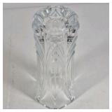 Clear Glass Vase Dish and Creamer Set Pressed Glass Table Decor Collection