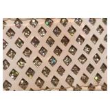 Wide Rhinestone Studded Belt Silver Tone Leather Sparkle Buckle