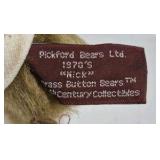 Boyds Bears Nick Brass Button Bear Plush Vest Outfit 1900s Tag