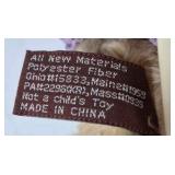 Boyds Bears Daisy Brass Button Bear Plush Flapper Dress 1920s Tag