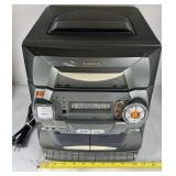 Audiovox X-Bass Stereo System CD Cassette Radio Boombox Unit