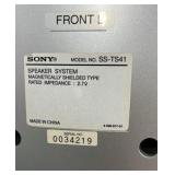 Sony Home Theater Speaker System Floor Standing Tower Speakers Subwoofer Set