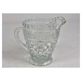 Clear Glass Vase Dish and Creamer Set Pressed Glass Table Decor Collection
