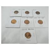 7 - 1940's and 1950's AU Wheat Pennies