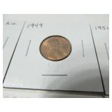 7 - 1940's and 1950's AU Wheat Pennies